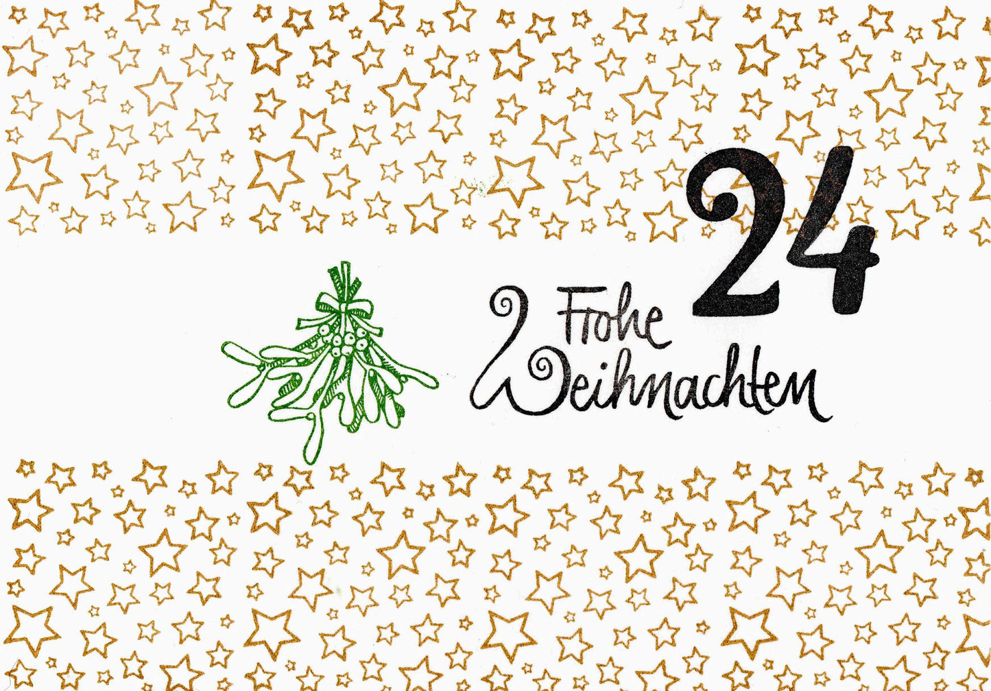 Stempel Frohe Weihnachten Schnörkel