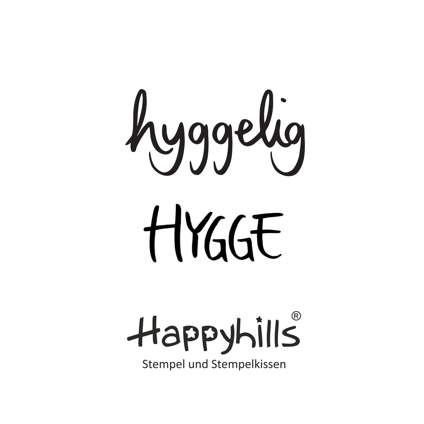 Stempel hyggelig und HYGGE