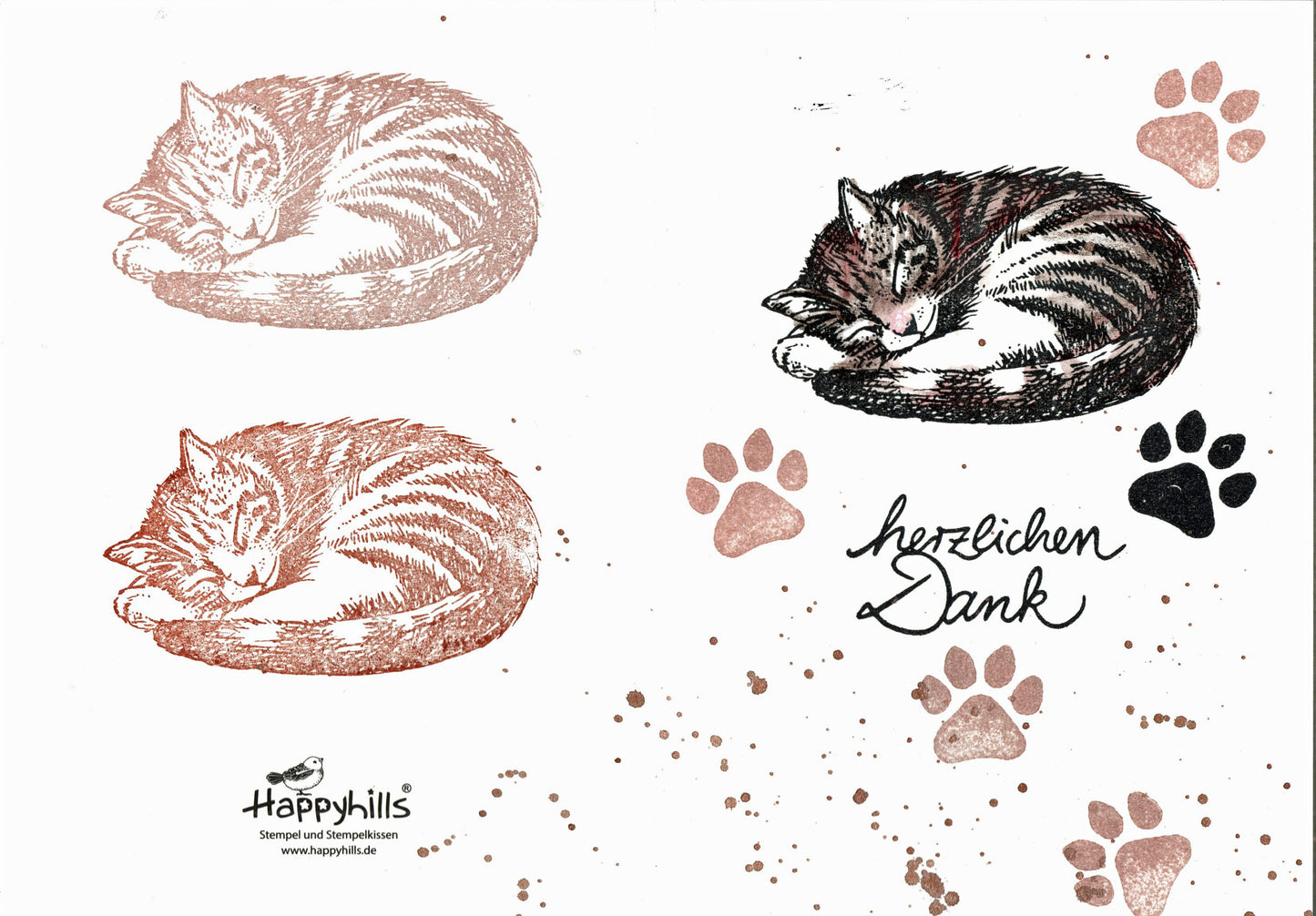 Stempel Katze schläft