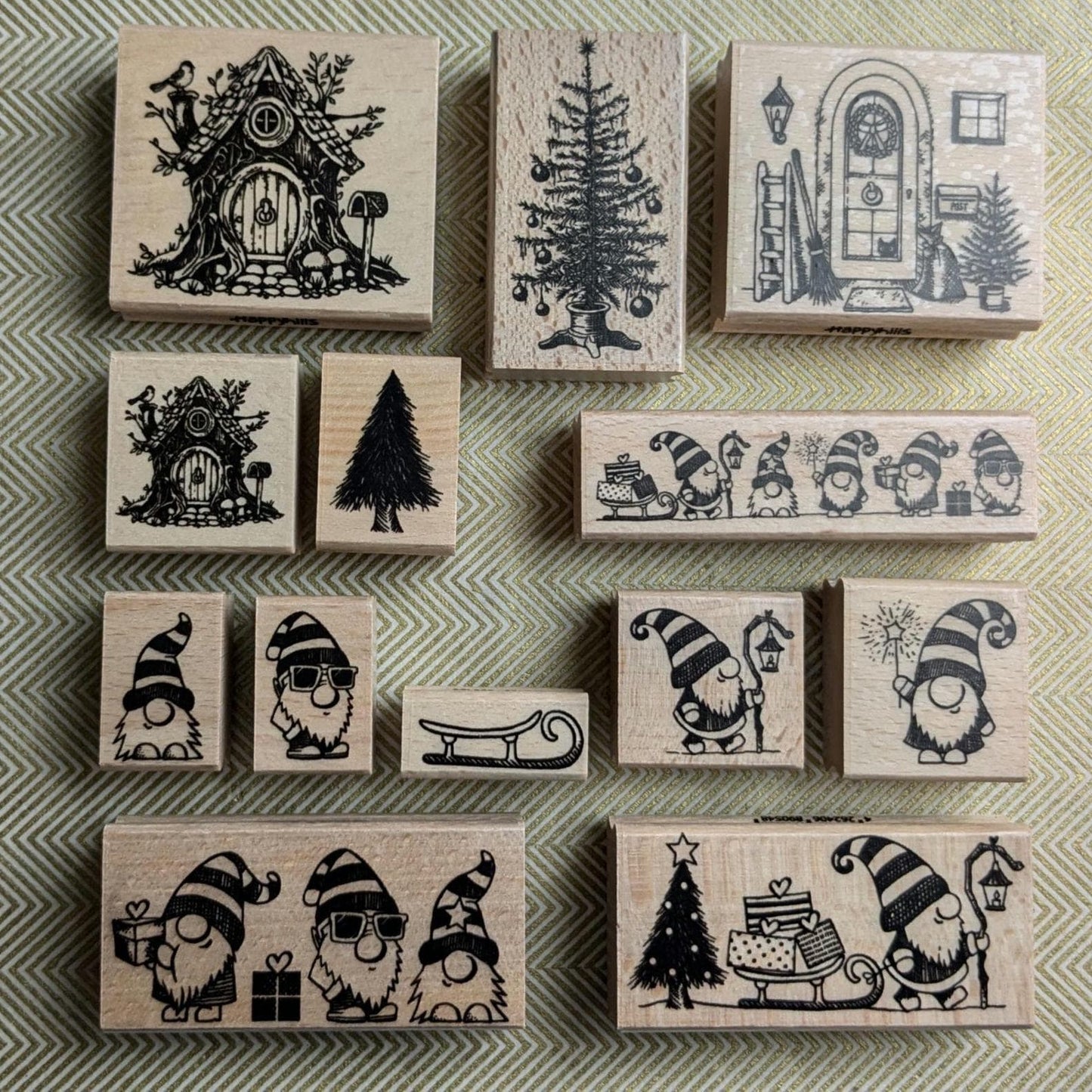 Stempel Tannenbaum natur