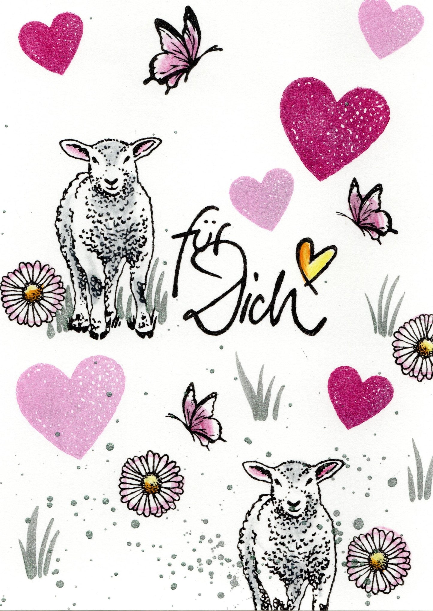 Ministempel Biene, Libelle und Schmetterling Auswahl oder Set