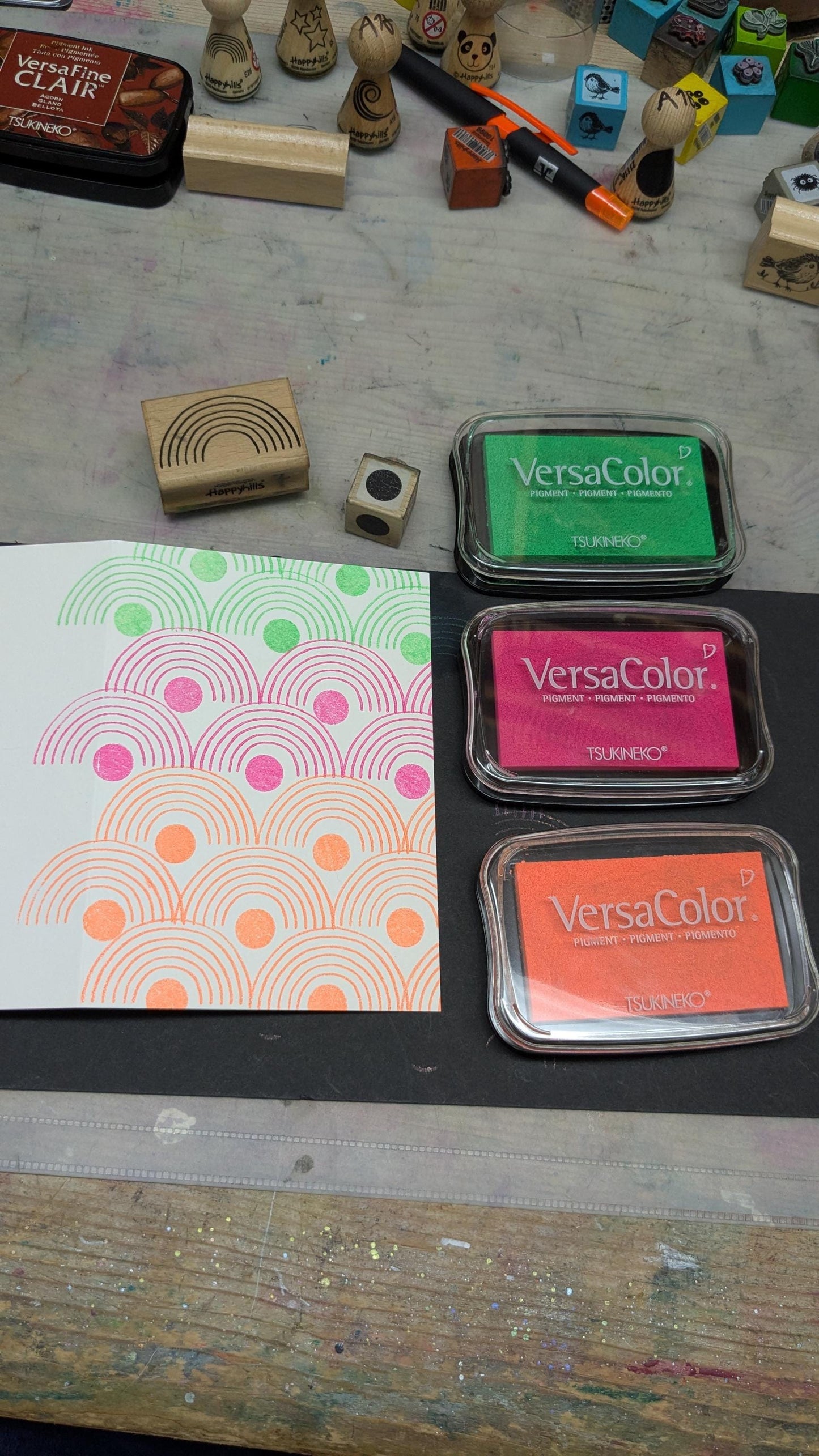 VersaColor Stempelkissen groß NEON Farben