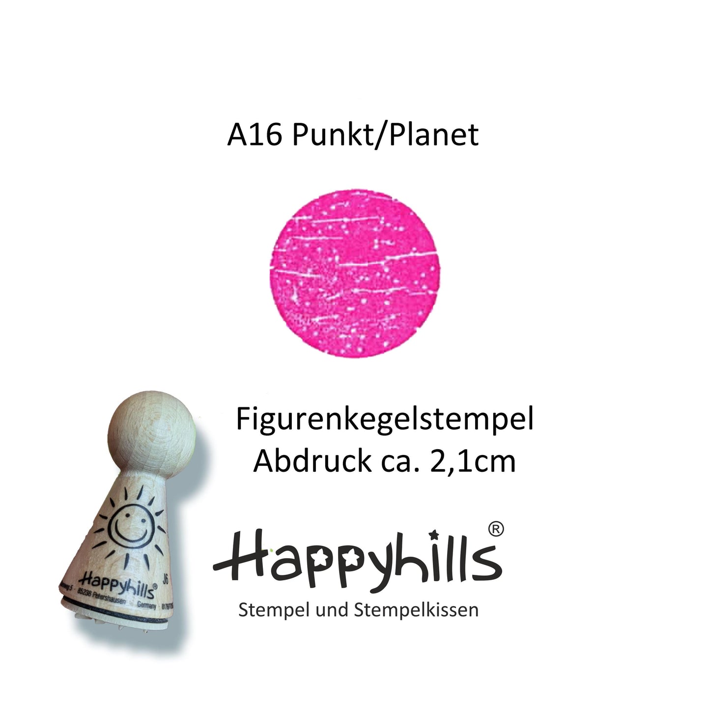 Kegelstempel Spirale, Blumenornament und Planet Auswahl oder Set