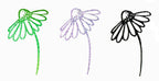 Stempel Blümchen mit Stiel