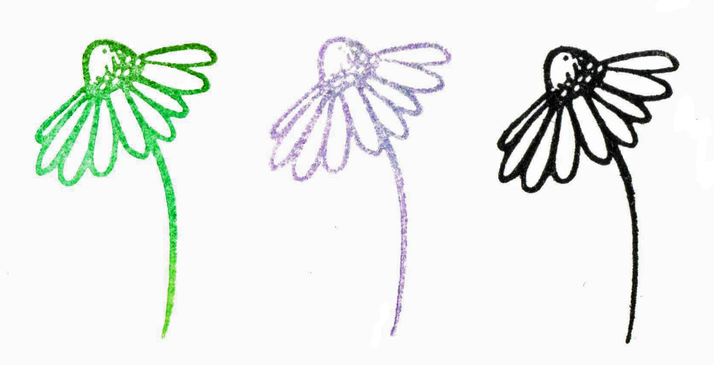 Stempel Blümchen mit Stiel