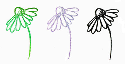 Stempel Blümchen mit Stiel