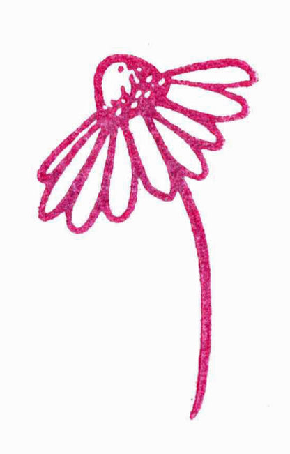 Stempel Blümchen mit Stiel