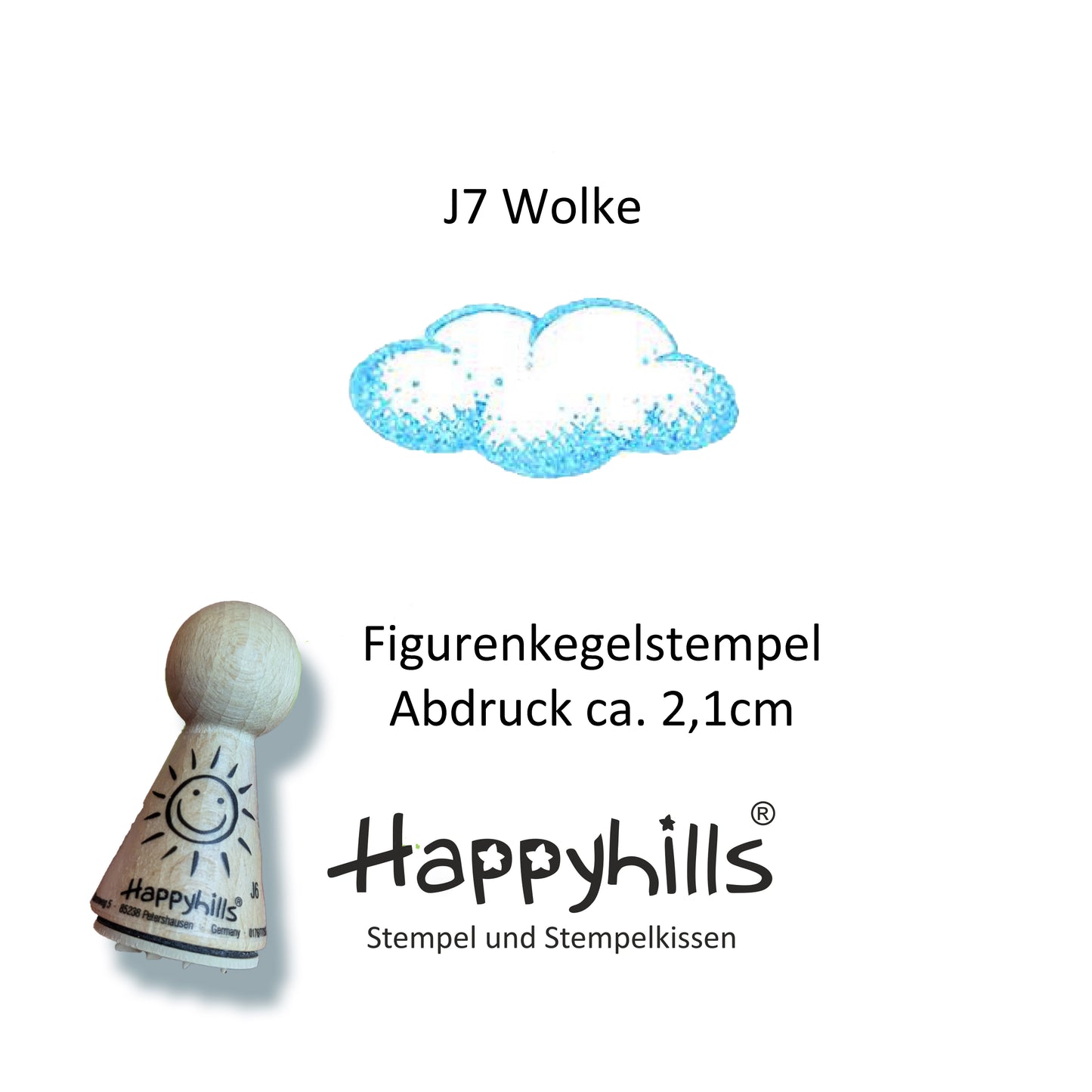 Kegelstempel Regenbogen, Einhorn und Wolke Auswahl oder Set