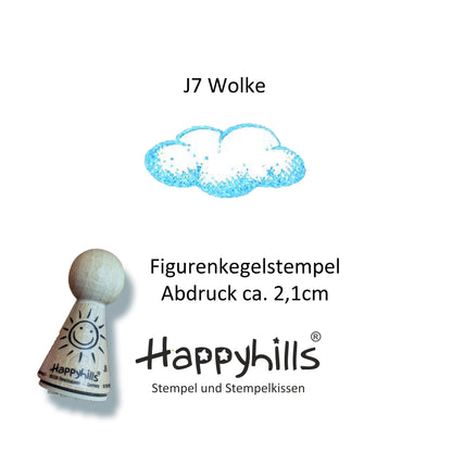 Kegelstempel Regenbogen, Einhorn und Wolke Auswahl oder Set