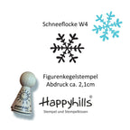 Kegelstempel Schneeflocke, Tannenbaum und Stern Auswahl oder Set