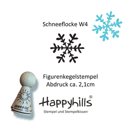 Kegelstempel Schneeflocke, Tannenbaum und Stern Auswahl oder Set