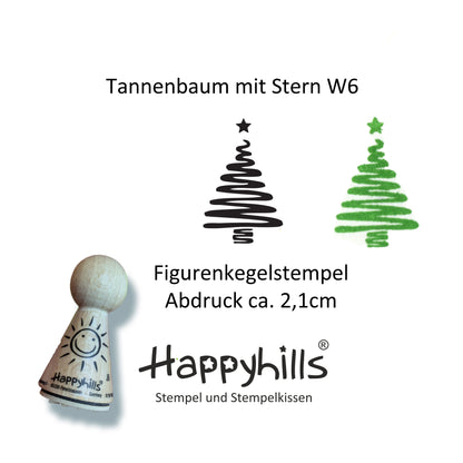 Kegelstempel Schneeflocke, Tannenbaum und Stern Auswahl oder Set