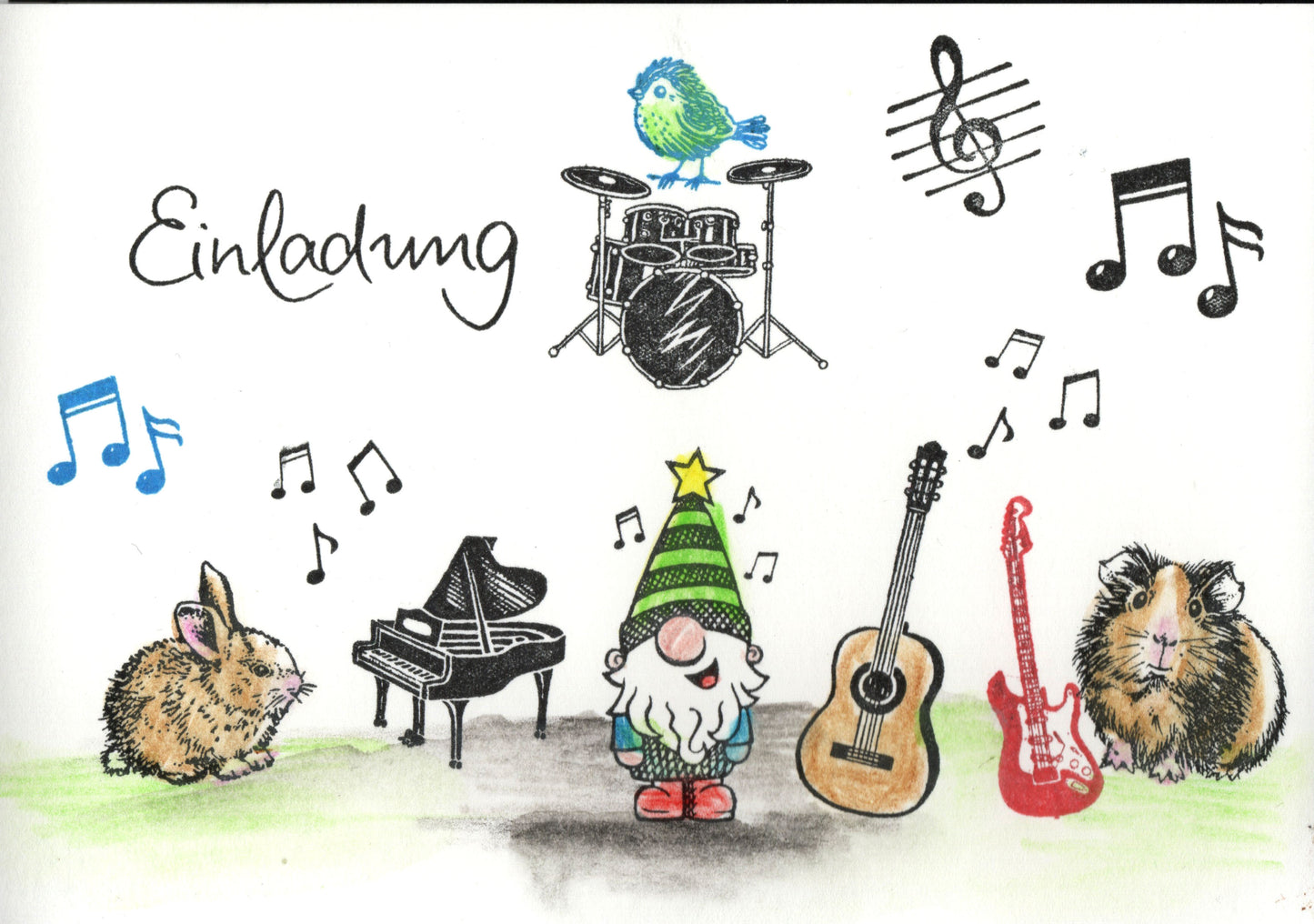 Stempel Musiknoten