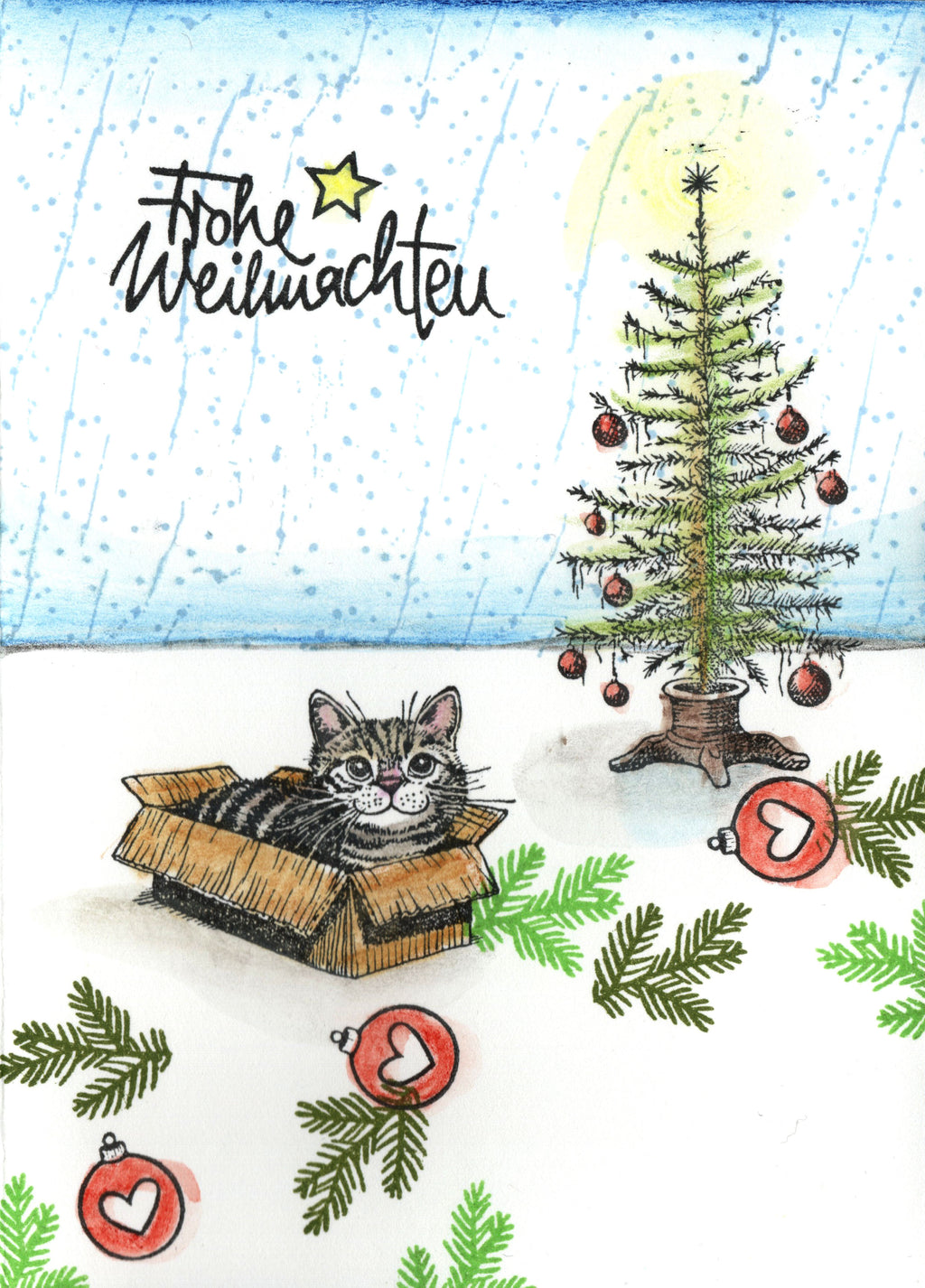 Stempel Frohe Weihnachten
