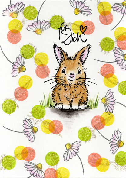 Stempel Blümchen mit Stiel