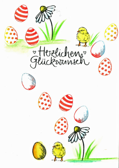Stempel Blümchen mit Stiel