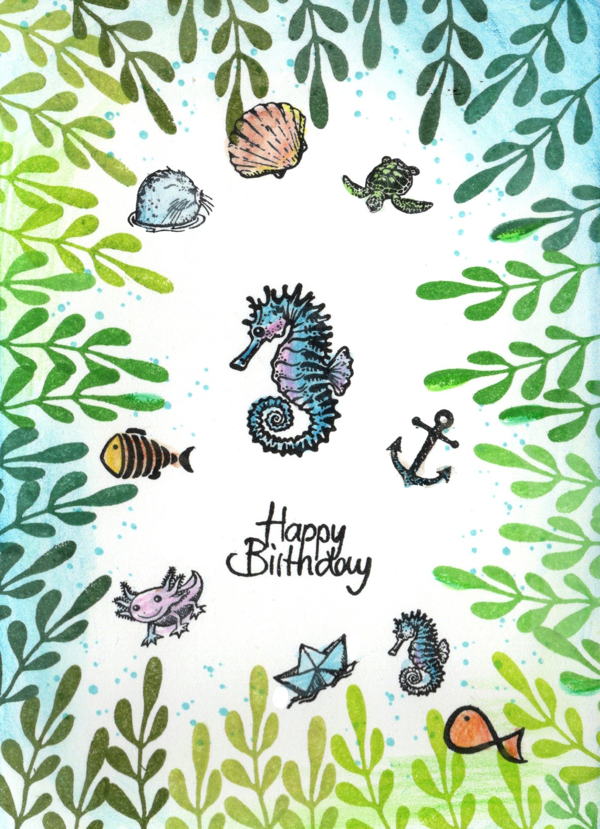 Stempel Happy Birthday