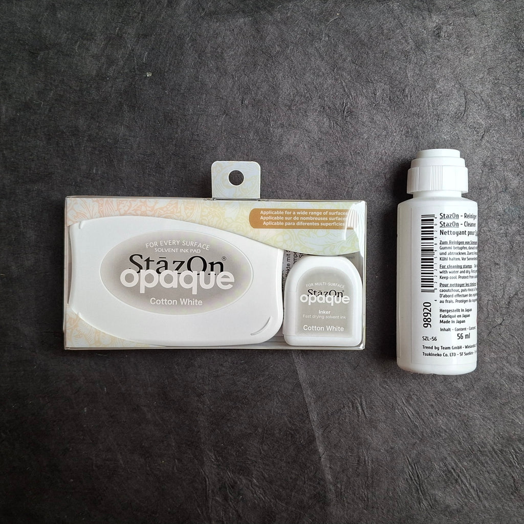 StazOn Opaque Cotton White Stempelkissen