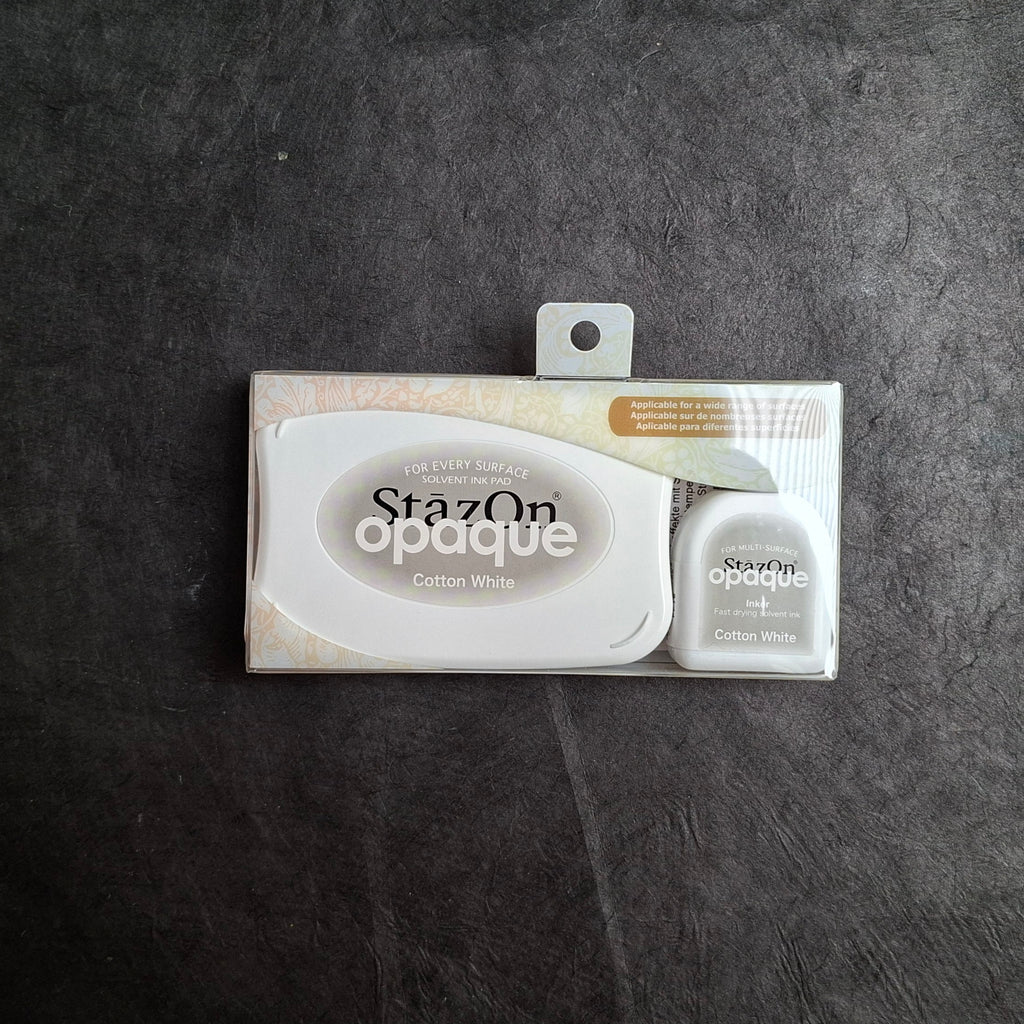 StazOn Opaque Cotton White Stempelkissen