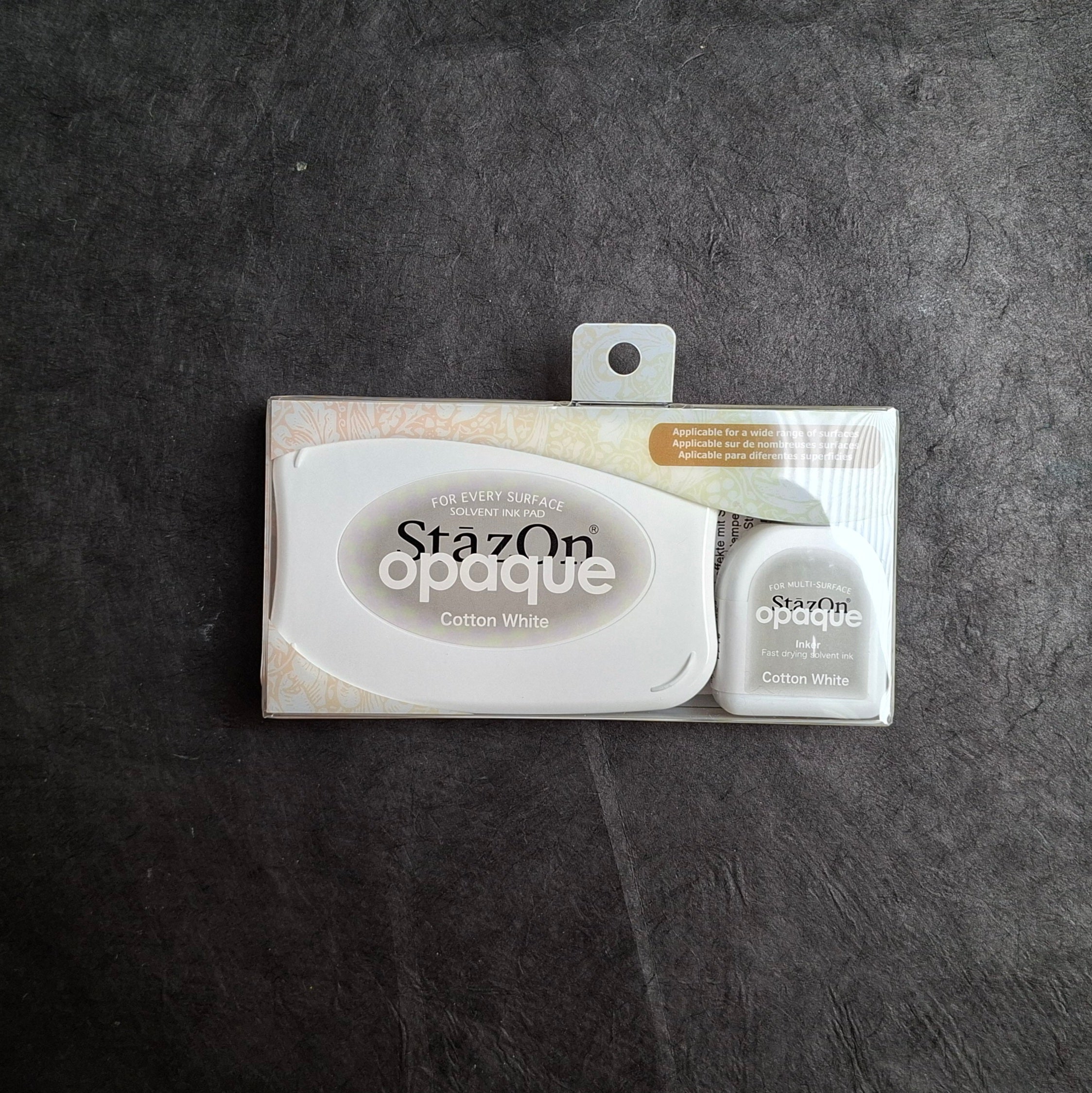 StazOn Opaque Cotton White Stempelkissen
