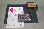 Girls 3er Set Creativ Stempelkissen pink-bordeaux-violett