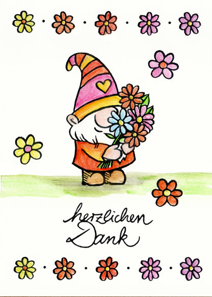 Stempel Blümchenbordüre
