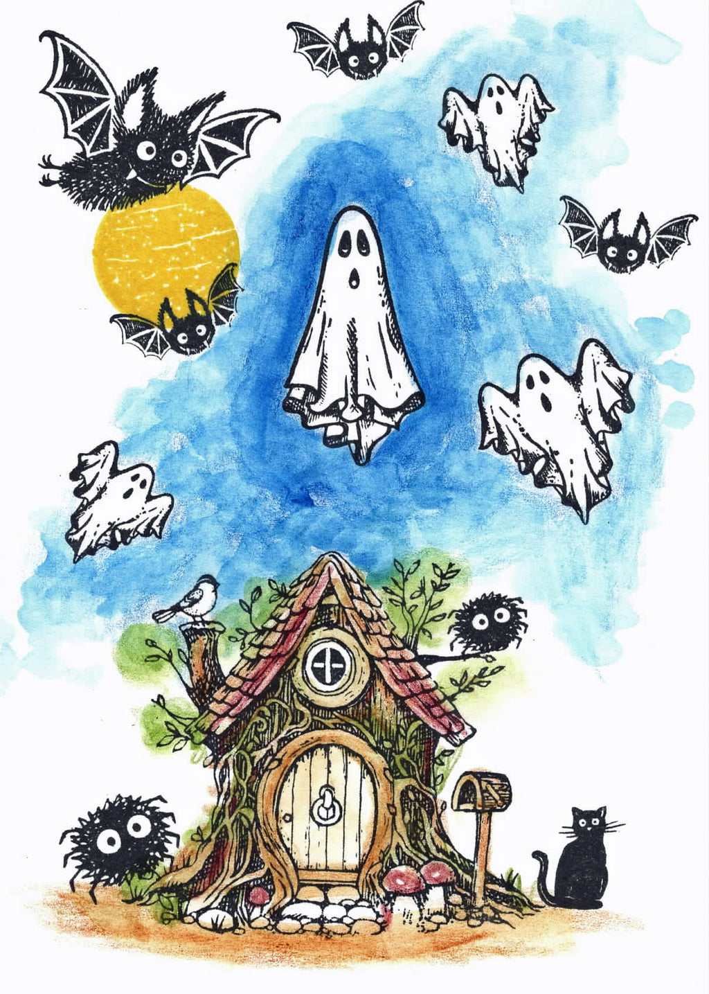 Stempel Gespenst Boo