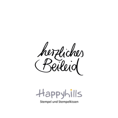 Stempel herzliches Beileid