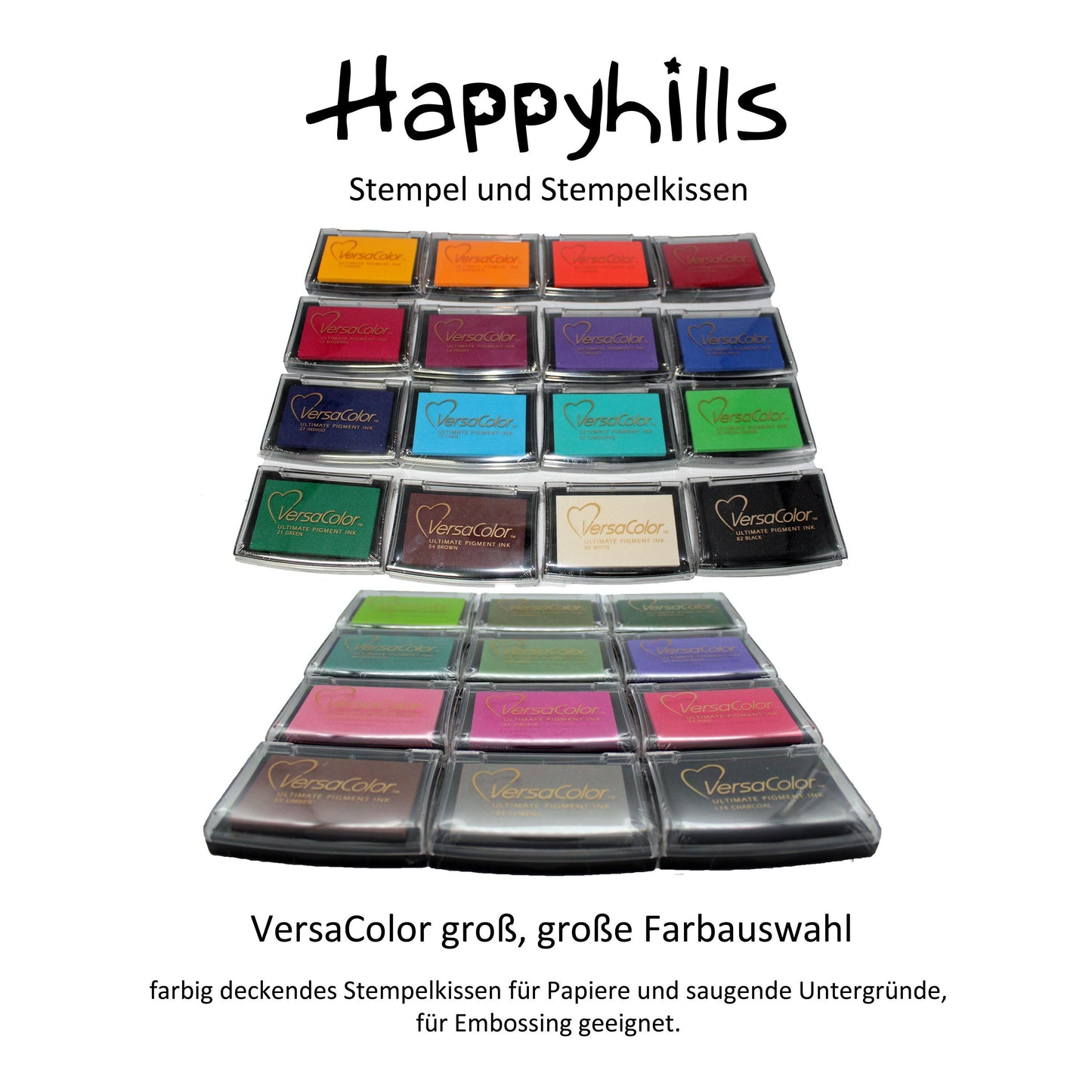 VersaColor Stempelkissen groß mit großer Farbauswahl