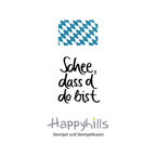 Stempel Schee, dass d´do bist