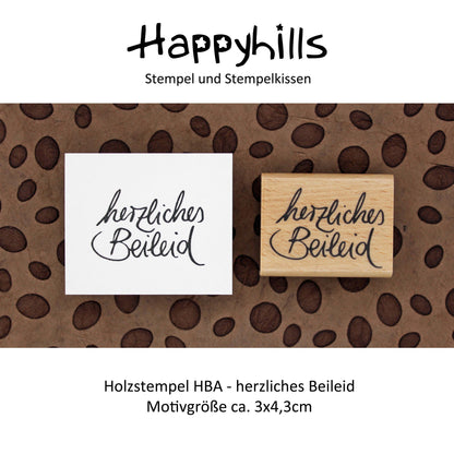Stempel herzliches Beileid