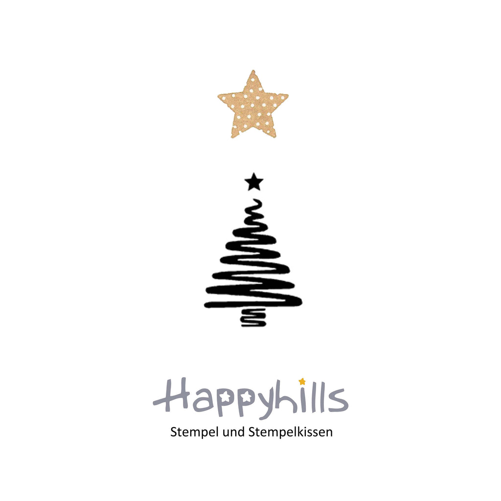 Stempel Tannenbaum mit Stern