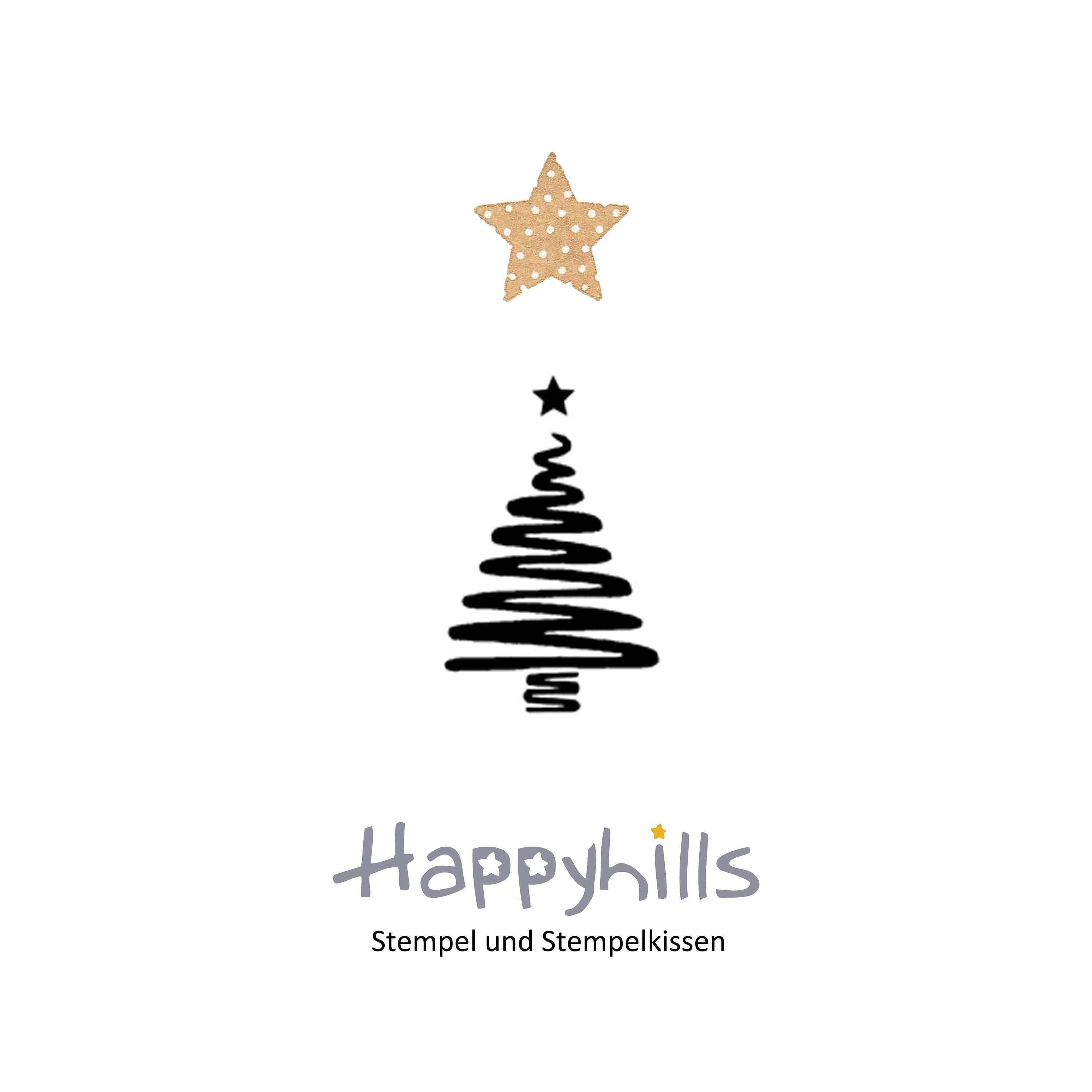 Stempel Tannenbaum mit Stern