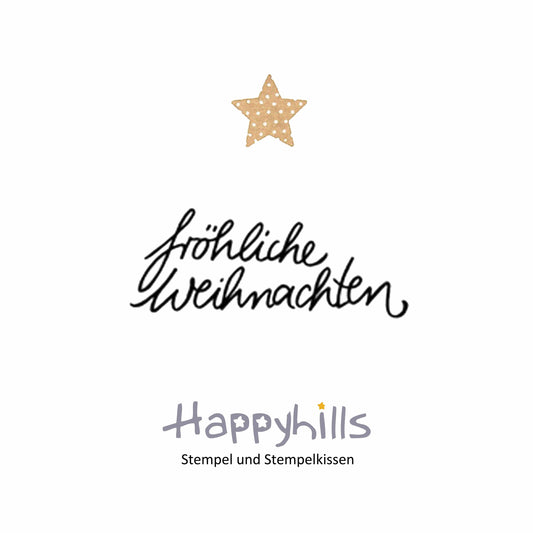 Stempel fröhliche Weihnachten