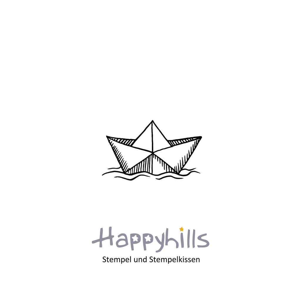 Stempel Papierschiff