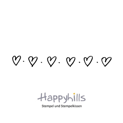 Stempel Herzbordüre