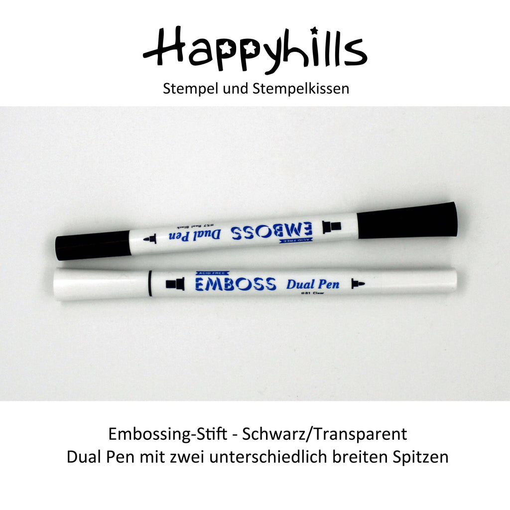 Emboss Dual Pen Black oder Transparent