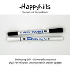 Emboss Dual Pen Black oder Transparent