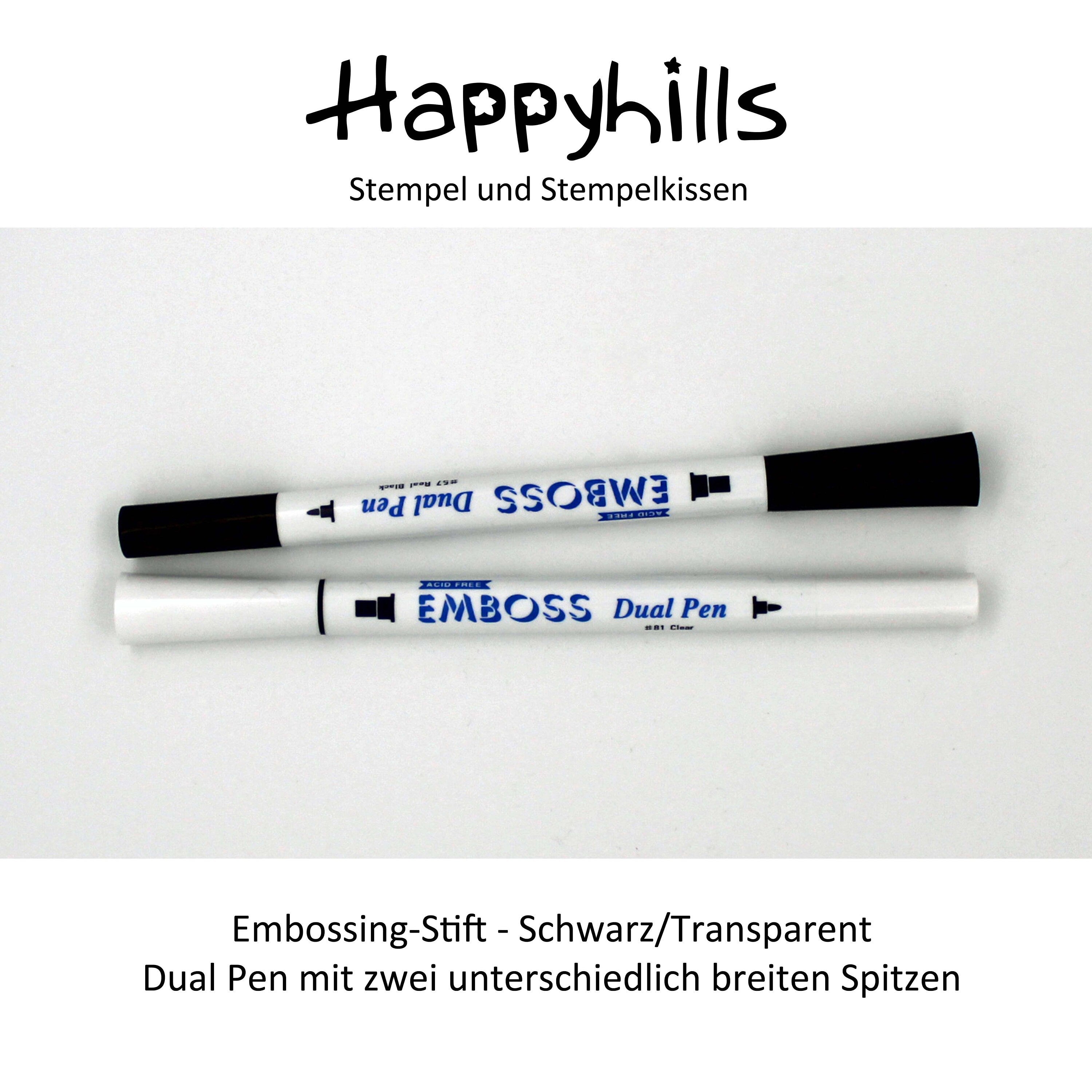 Emboss Dual Pen Black oder Transparent