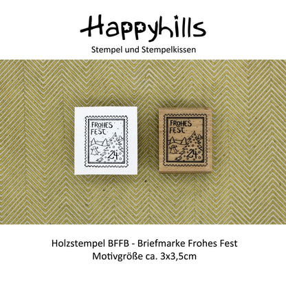 Stempel Briefmarke Frohes Fest