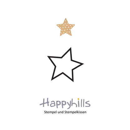 Stempel Sternchen Outline
