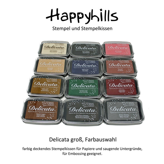 Delicata Stempelkissen Metallic Effekt mit Farbauswahl