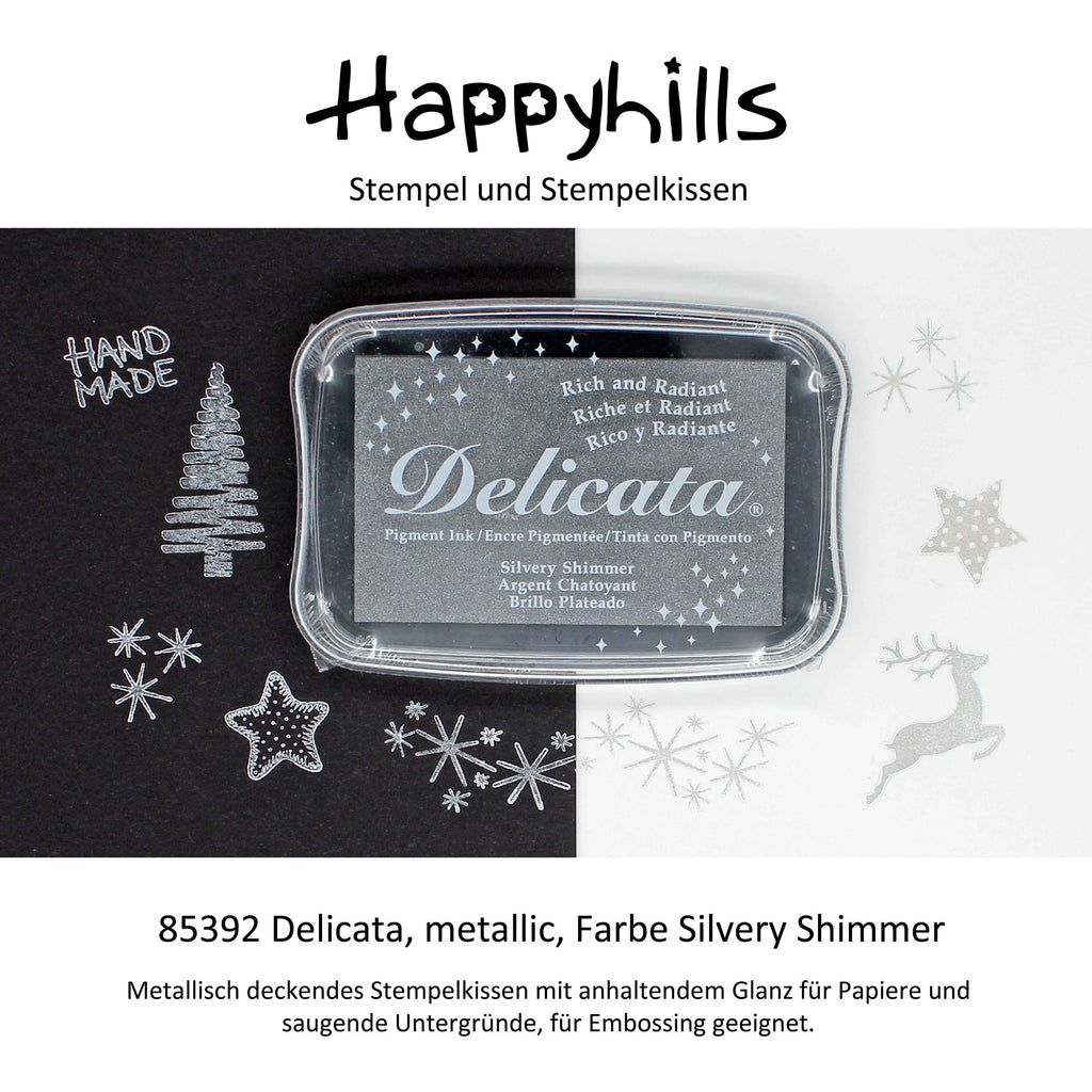 Delicata Stempelkissen Metallic Effekt mit Farbauswahl