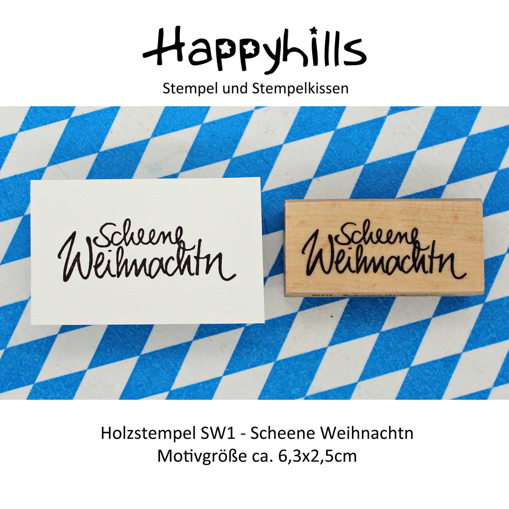 Stempel Scheene Weihnachtn