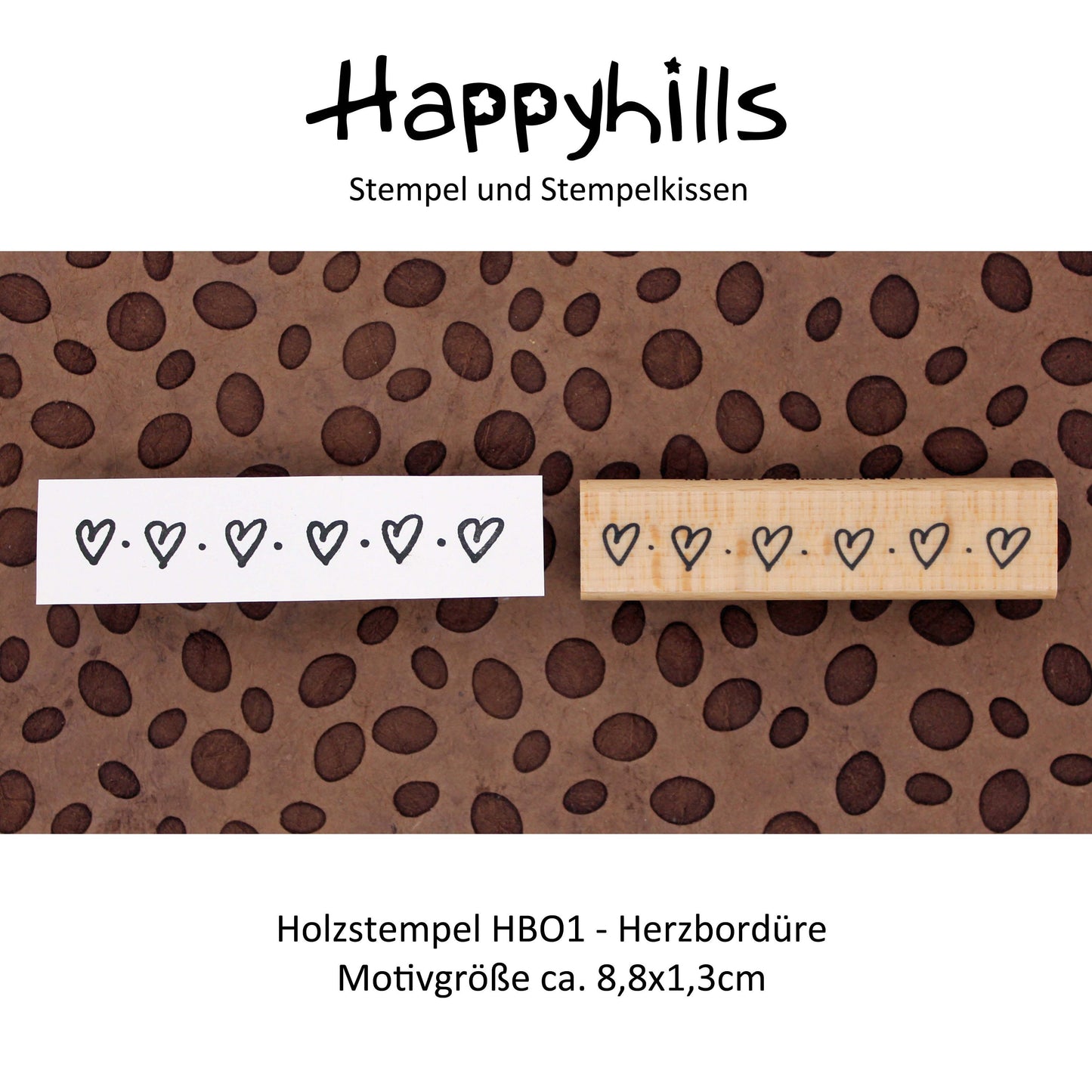 Stempel Herzbordüre