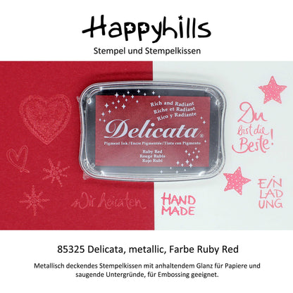 Delicata Stempelkissen Metallic Effekt mit Farbauswahl