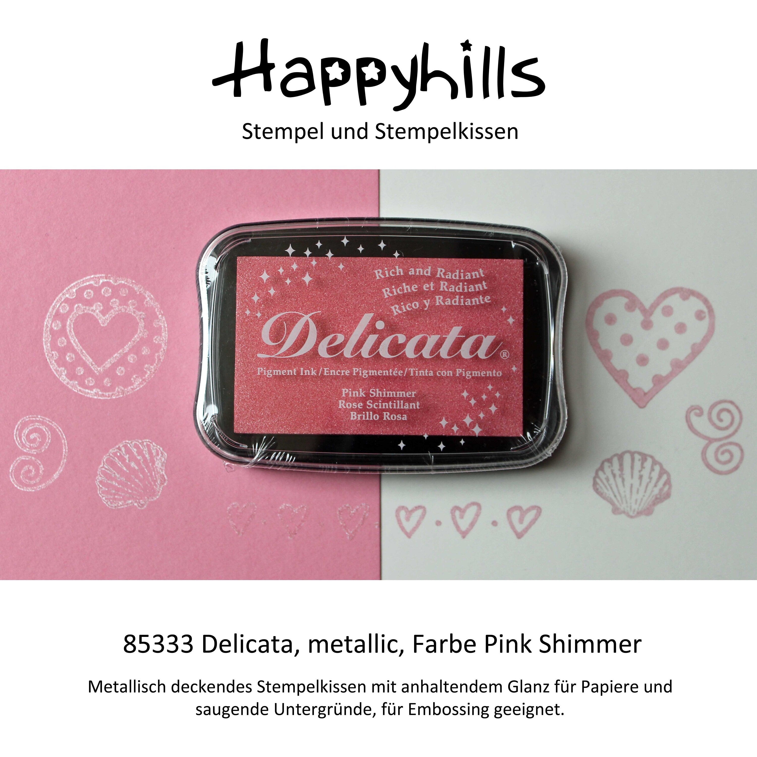 Delicata Stempelkissen Metallic Effekt mit Farbauswahl