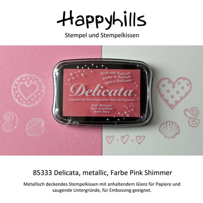 Delicata Stempelkissen Metallic Effekt mit Farbauswahl