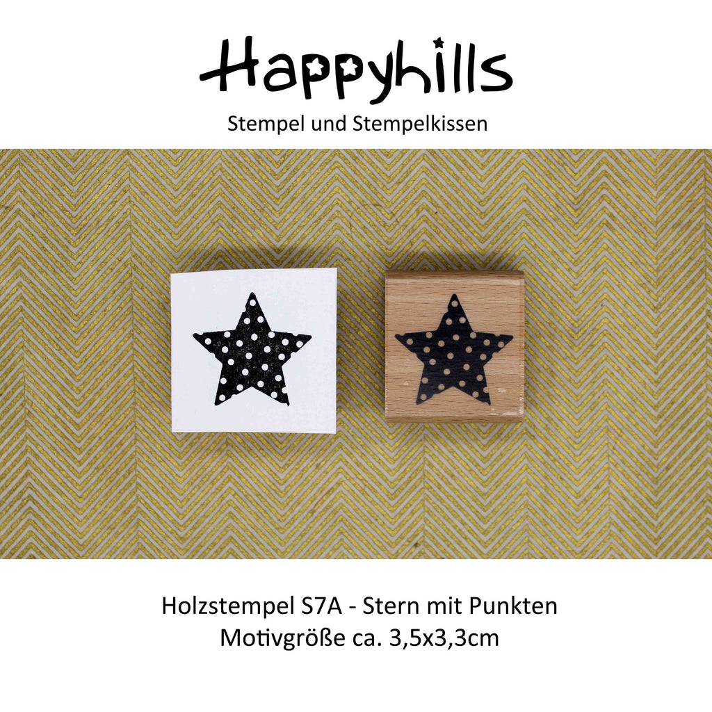 Stempel Stern mit Punkten