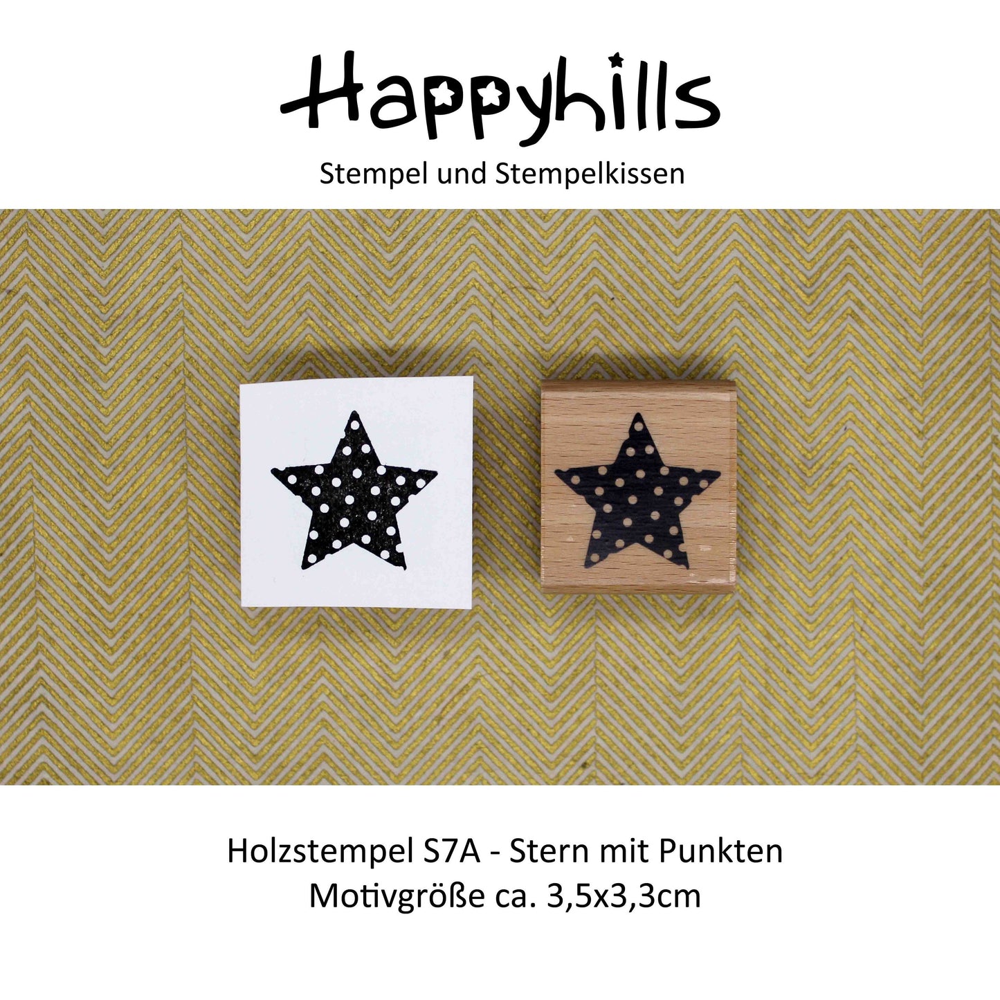 Stempel Stern mit Punkten